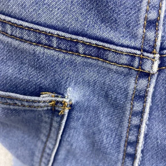 Joe's Jeans Girl's Size 16 (25x29) Mid-Rise Medium Wash Straight Leg Denim - Picture 4 of 12